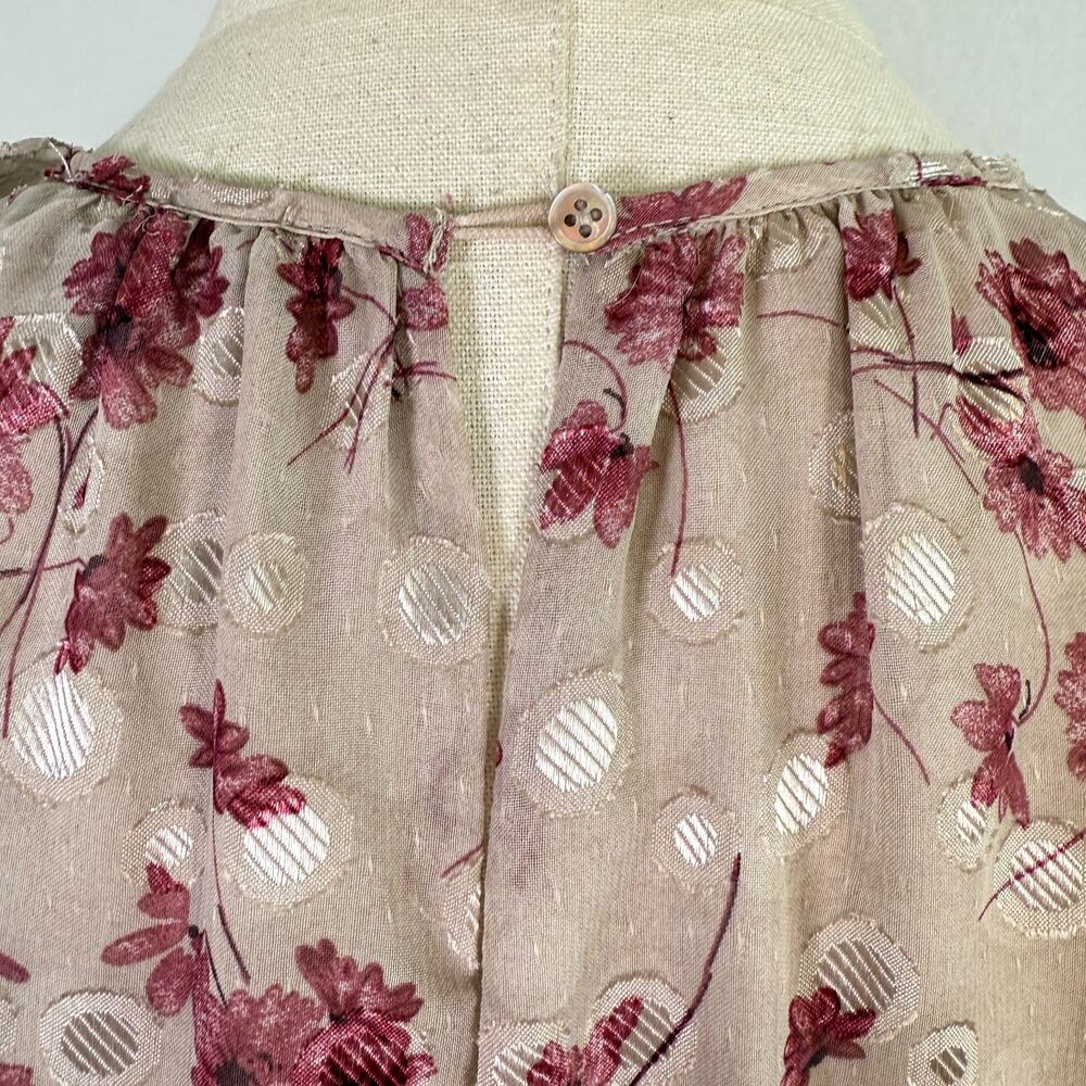 Current Air | Anthropologie | Long Sleeve Floral Fairycore Midi Dress | Sz XS S - Picture 9 of 13